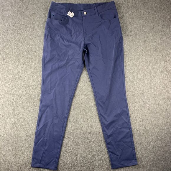 Peter Millar Other - Peter Millar EB66 Chino Pants Mens 34x33 Blue Preppy Golf 5 Pocket